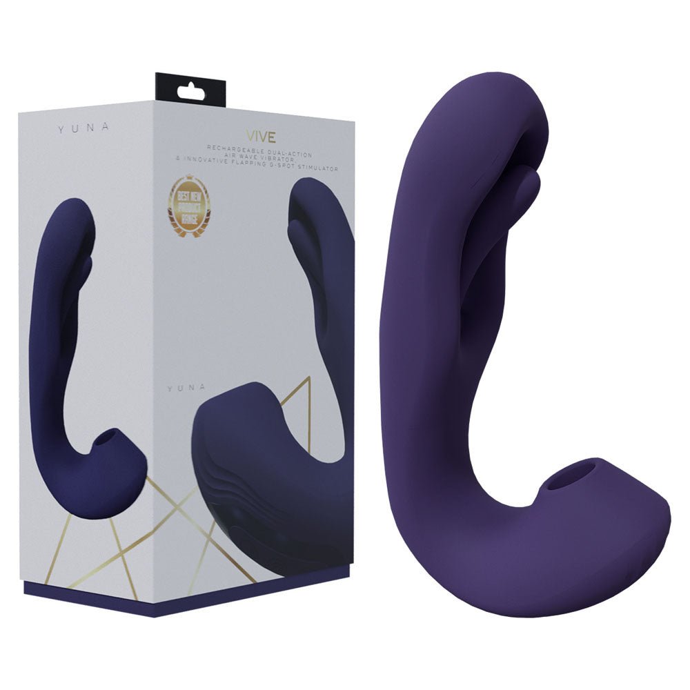 VIVE Yuna - USB Rechargeable Flapping Vibrator with Air Pulsation - Pleasure Den