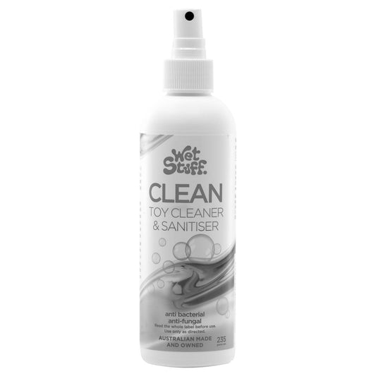 Wet Stuff Clean - 235g - Toy Cleaner - 235 gram Spray Bottle - Pleasure Den