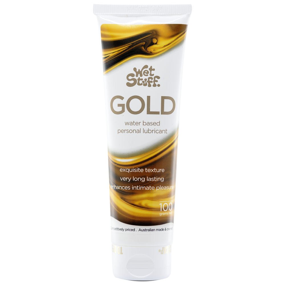 Wet Stuff Gold - 100g Tube - Water Based Lubricant - 100 gram Tube - Pleasure Den