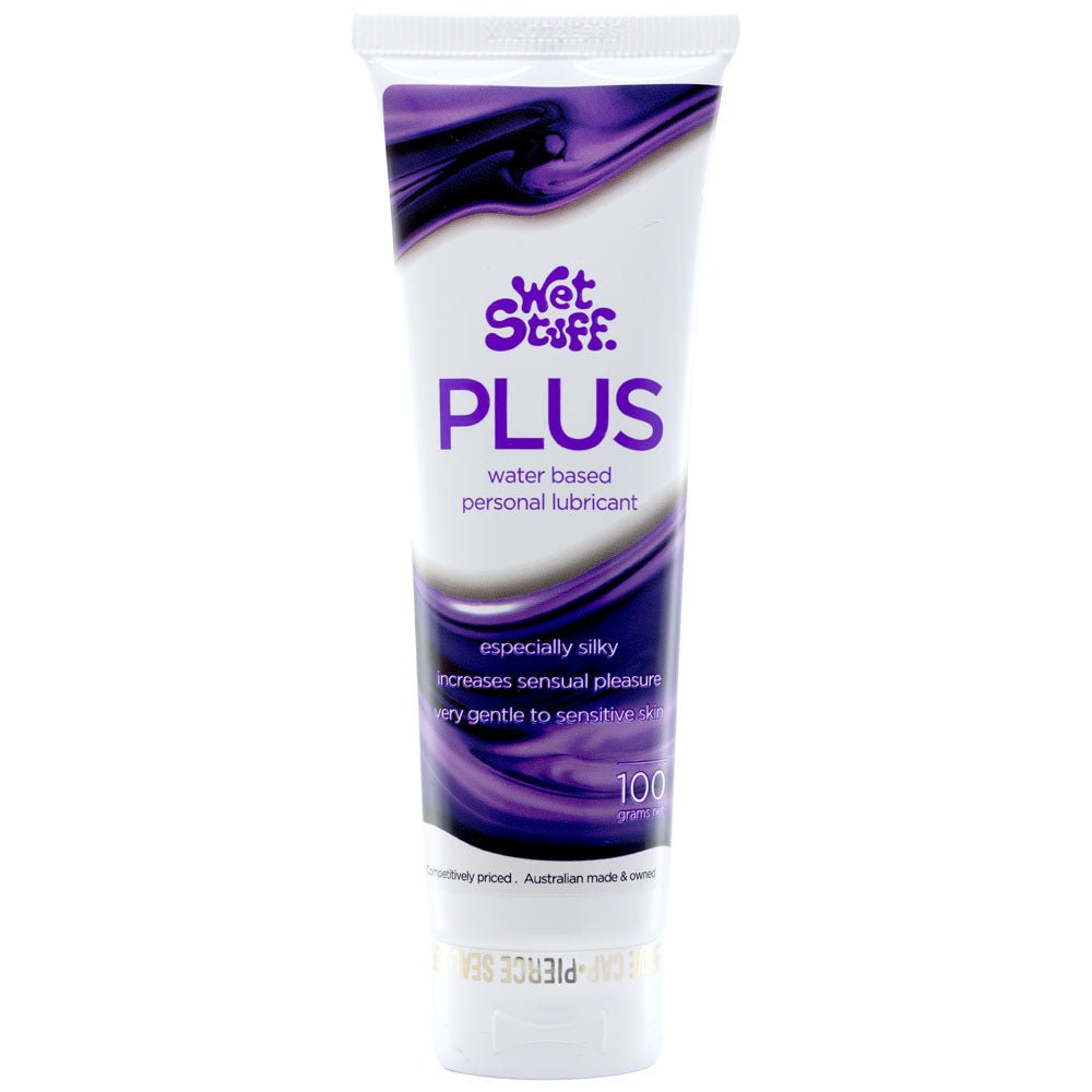 Wet Stuff Plus - 100g Tube - Water Based Lubricant - 100 grams Tube - Pleasure Den