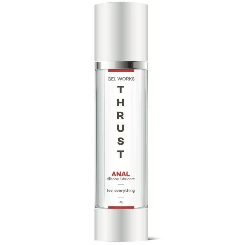 Wet Stuff Thrust - Anal Silicone Lubricant - 90 gram Airless Bottle - Pleasure Den