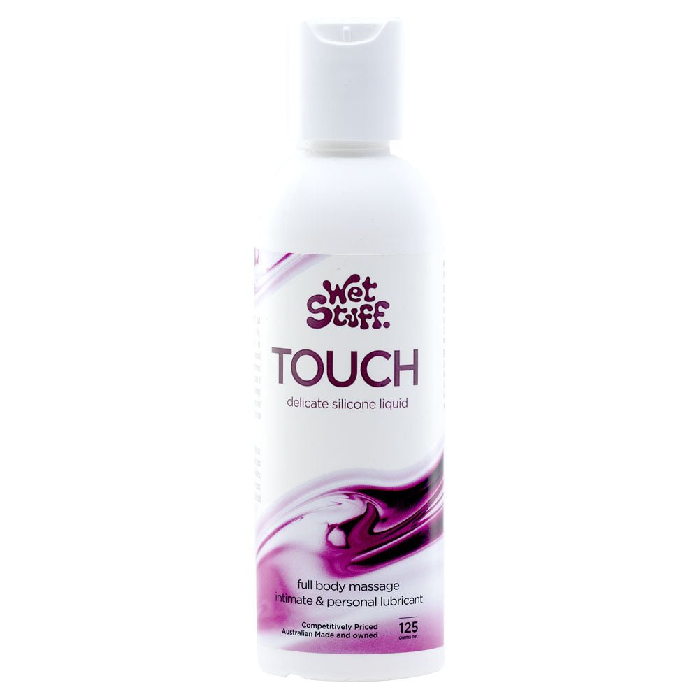 Wet Stuff Touch - 125g Disk Top - Silicone Lubricant - 125 gram Bottle - Pleasure Den