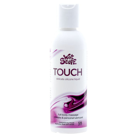 Wet Stuff Touch - 125g Disk Top - Silicone Lubricant - 125 gram Bottle - Pleasure Den