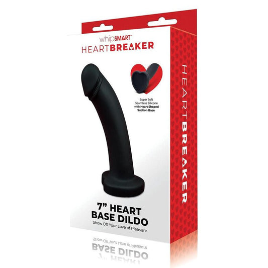 WhipSmart Heartbreaker 7'' Heart Base Dildo - 17.8 cm Dong with Heart Shaped Base - Pleasure Den