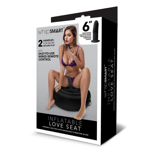 Whipsmart Inflatable Vibrating Love Seat - Inflatable Cushion with 6'' Vibrating Dong - Pleasure Den