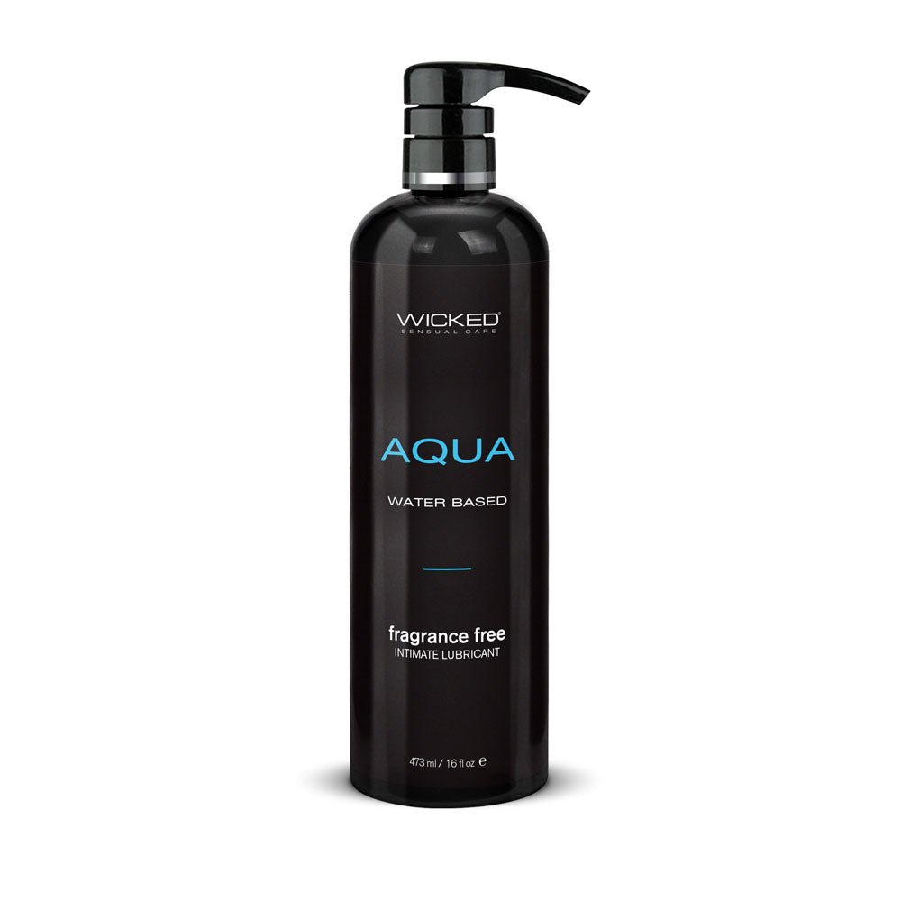 Wicked Aqua - Water Based Lubricant - 476 ml (16 oz) Bottle - Pleasure Den