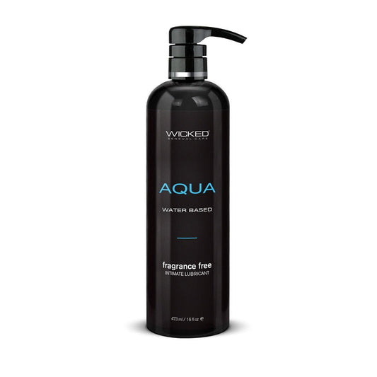 Wicked Aqua - Water Based Lubricant - 476 ml (16 oz) Bottle - Pleasure Den