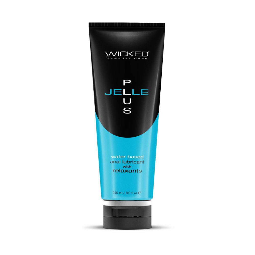 Wicked Jelle Plus - Relaxing Water Based Anal Lubricant - 240 ml Bottle - Pleasure Den