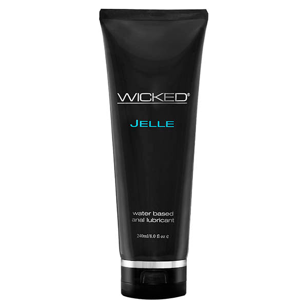 Wicked Jelle - Water Based Anal Lubricant - 240 ml (8 oz) Bottle - Pleasure Den