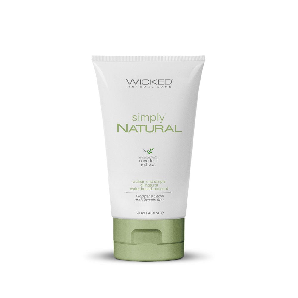 Wicked Simply Natural - Water Based Lubricant - 120 ml (4 oz) Bottle - Pleasure Den