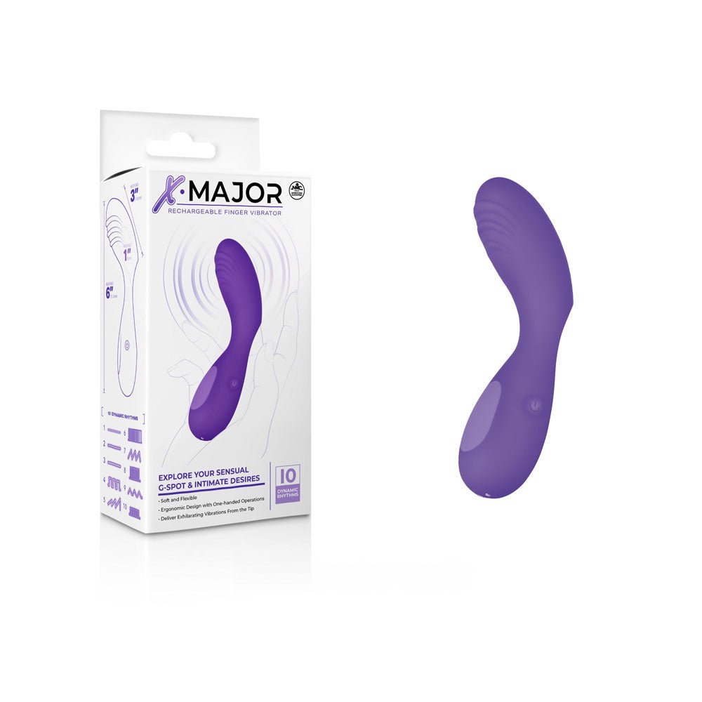X Major Finger Vibe - USB Rechargeable Finger Stimulator - Pleasure Den