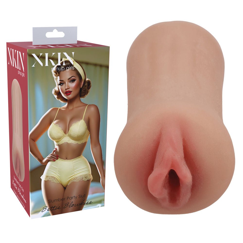 XKIN PinUp Girls - Bettie Blowkiss - Tan 12 cm Vagina Stroker - Pleasure Den