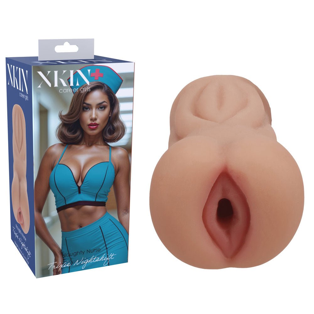 XKIN PinUp Girls - Trixie Nightshift - Tan 12 cm Vagina Stroker - Pleasure Den