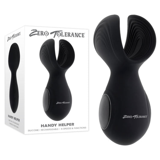 Zero Tolerance HANDY HELPER - USB Rechargeable Vibrating Stroker - Pleasure Den