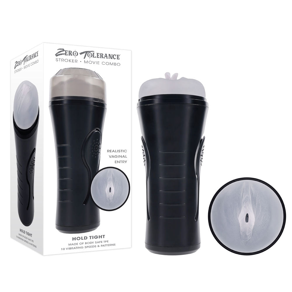 Zero Tolerance HOLD TIGHT - USB Rechargeable Vibrating Vagina Stroker - Pleasure Den