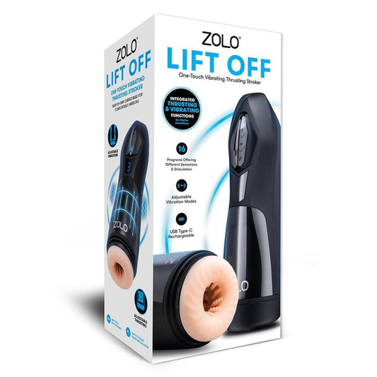 Zolo Lift Off - USB Rechargeable Vibrating and Thrusting Auto Stroker - Pleasure Den