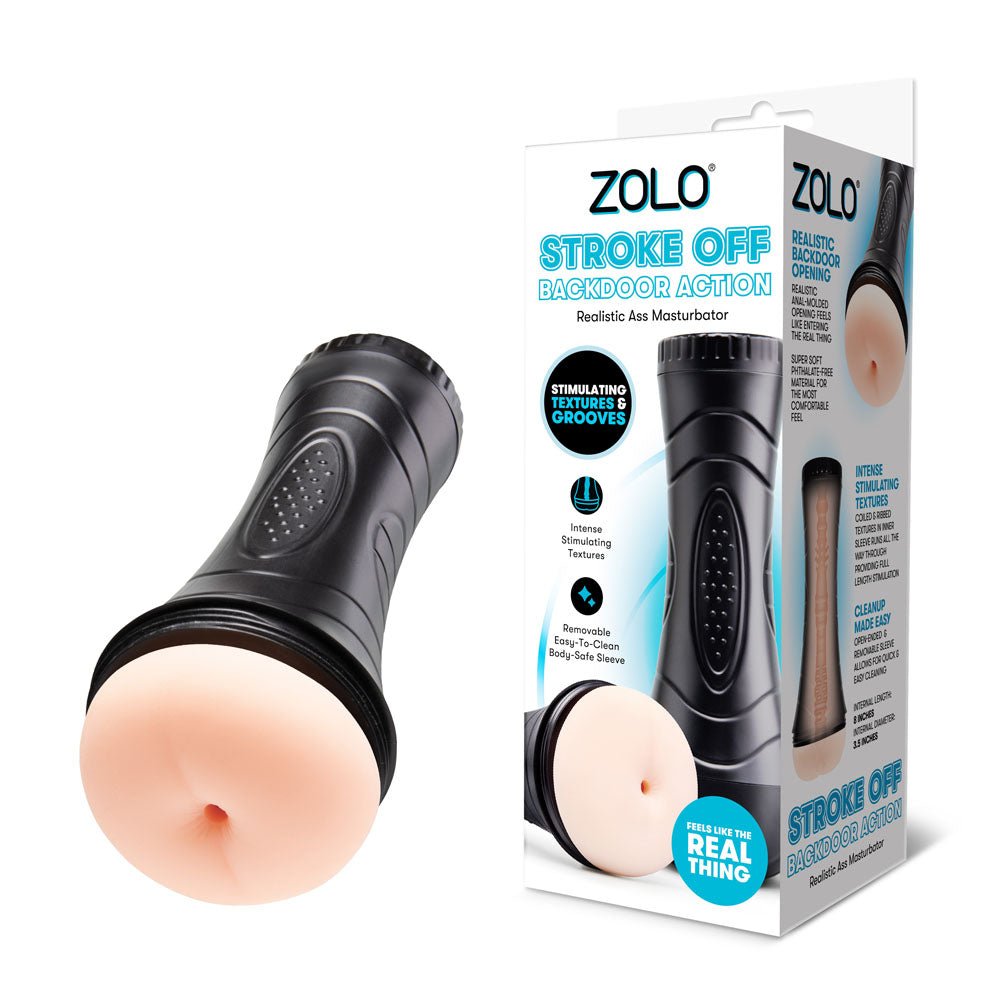 Zolo STROKE OFF Backdoor Action - Anal Stroker - Pleasure Den