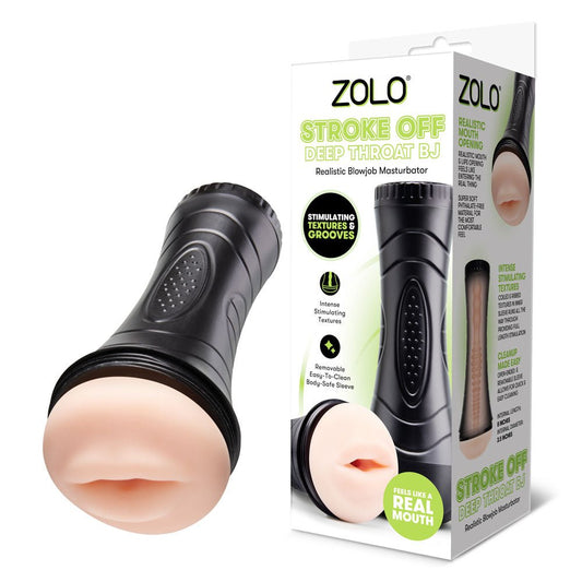 Zolo STROKE OFF Deep Throat BJ - Mouth Stroker - Pleasure Den