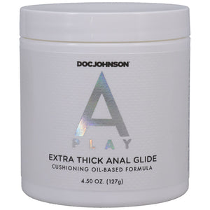 A-Play Extra Thick Anal Glide - Oil Based Fisting Lubricant - 127 gram Tub width=