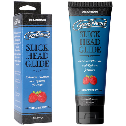 GoodHead Slick Head Glide - Strawberry - Strawberry Flavoured Lubricant - 120 ml Tube