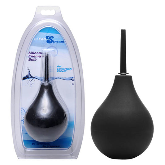 CleanStream Thin Tip Silicone Enema Bulb -  Unisex Douche