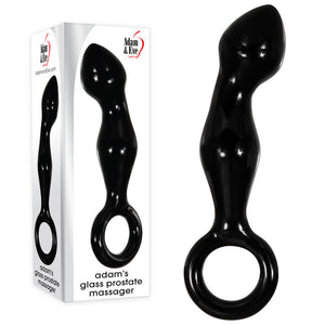 Adam & Eve ADAMS GLASS PROSTATE MASSAGER -  Glass 16.6 cm Prostate Massager width=