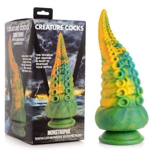 Creature Cocks Monstropus Tentacled Monster Silicone Dildo - /Yellow 21.6 cm Fantasy Dildo