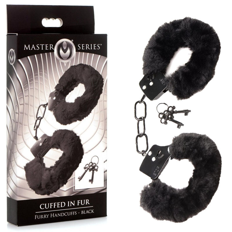 Master Series Cuffed in Fur -  Fluffy Handcuffs