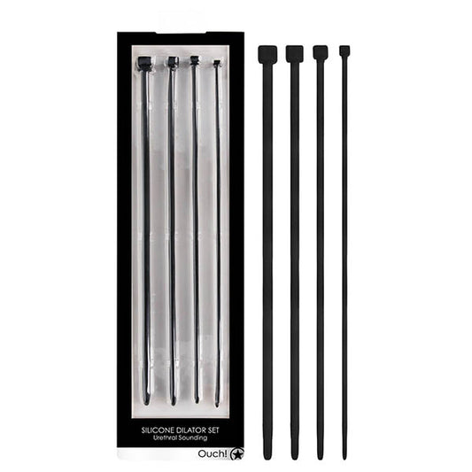 OUCH! Urethral Sounding Dilator Set -  Silicone Urethral Sound Set