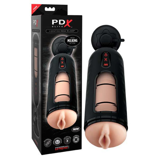 Pipedream Extreme Toyz Elite Vibrating Mega Milker -  USB Rechargeable Powered Stroker