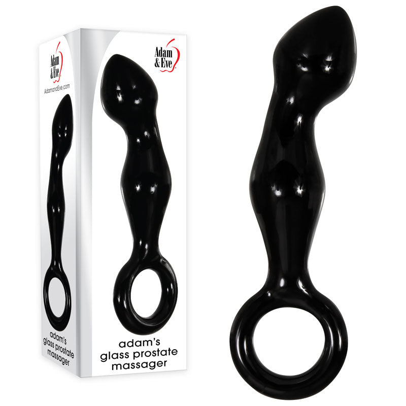 Adam & Eve ADAMS GLASS PROSTATE MASSAGER - Glass 16.6 cm Prostate Massager - Pleasure Den