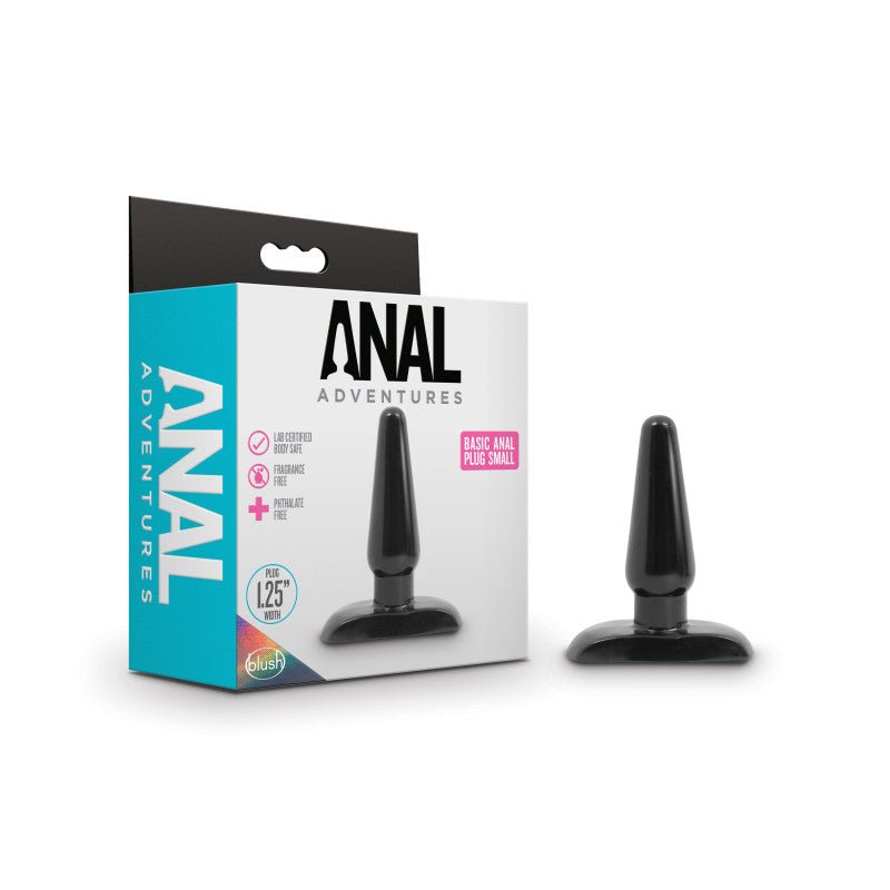 Anal Adventures Basic Anal Plug - Small - 10.8 cm Butt Plug - Pleasure Den