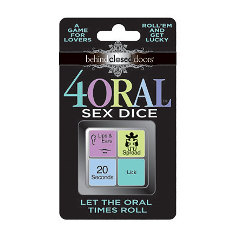 Behind Closed Doors - 4 Oral Sex Dice - Lovers Dice Game - Pleasure Den