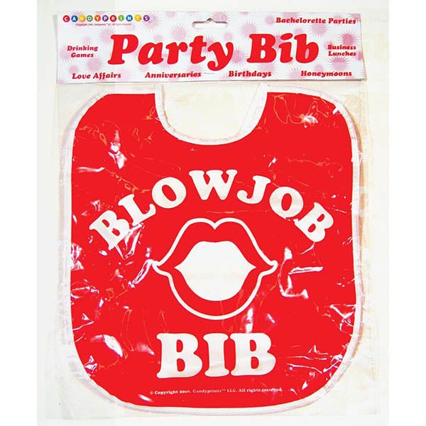 Blow Job Bib - Novelty Item - Pleasure Den