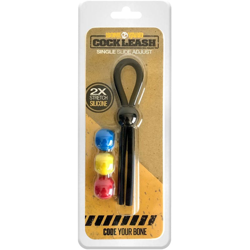 Boneyard Cock Leash Single - Adjustable Cock Lasso Ring - Pleasure Den