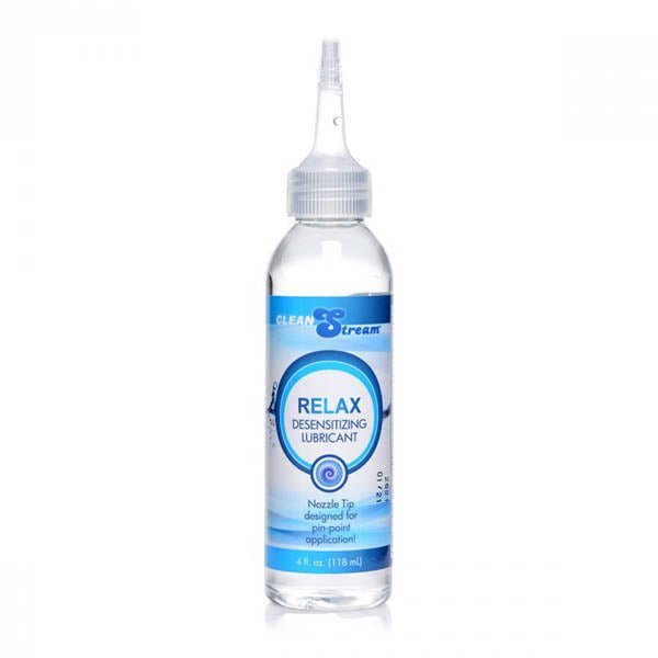 CleanStream Relax Desensitising Lubricant with Nozzle Tip - 118 ml Bottle - Pleasure Den