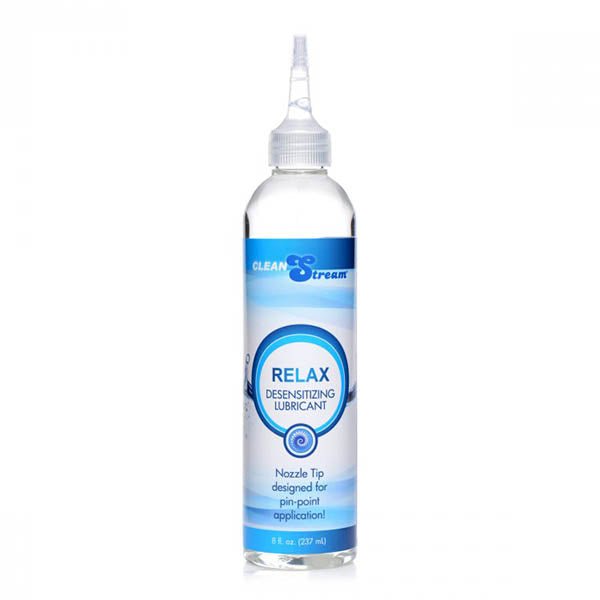 CleanStream Relax Desensitising Lubricant with Nozzle Tip - 237 ml Bottle - Pleasure Den