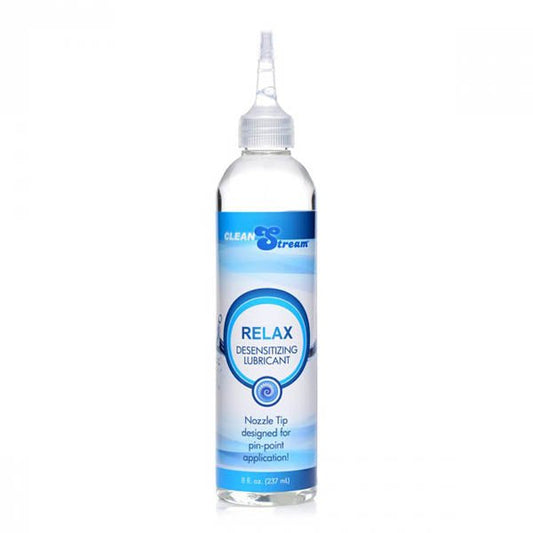 CleanStream Relax Desensitising Lubricant with Nozzle Tip - 237 ml Bottle - Pleasure Den