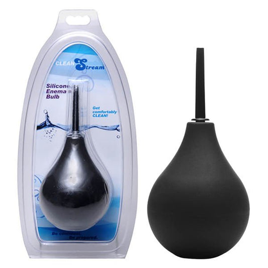 CleanStream Thin Tip Silicone Enema Bulb - Unisex Douche - Pleasure Den