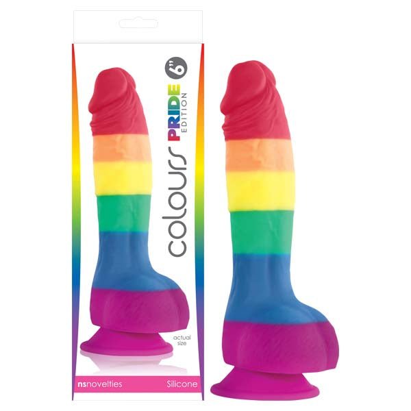 Colours Pride Edition - 6'' Dong - Rainbow 15.2 cm Dong - Pleasure Den
