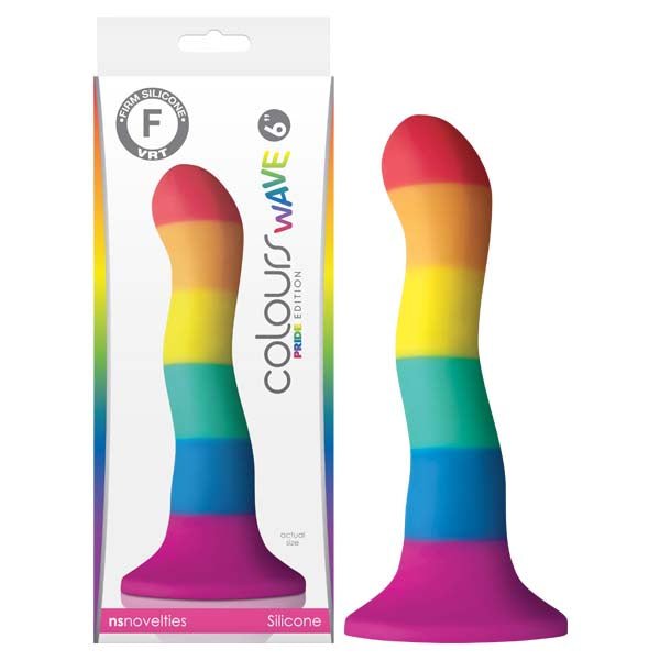 Colours Pride Edition - 6'' Wave - Rainbow 15.2 cm Dong - Pleasure Den