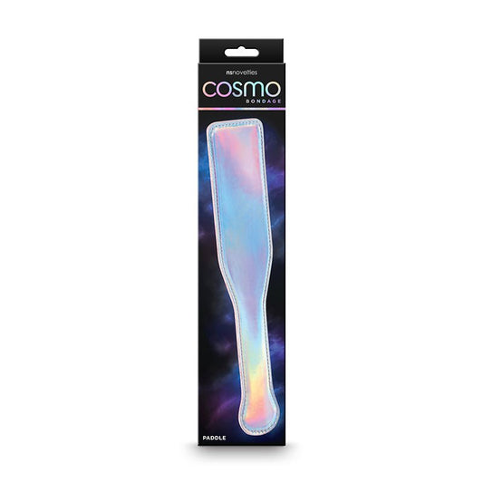 Cosmo Bondage Paddle - Rainbow - Metallic Rainbow Paddle - Pleasure Den