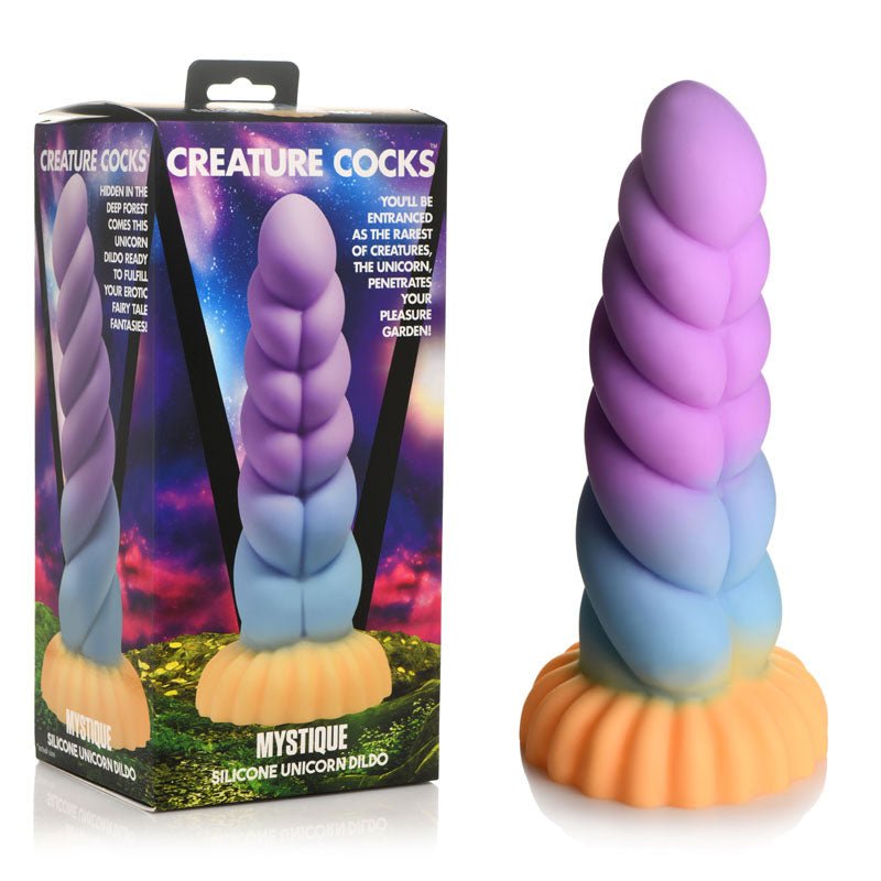 Creature Cocks Mystique Silicone Unicorn Dildo - 21 cm Fantasy Dildo - Pleasure Den