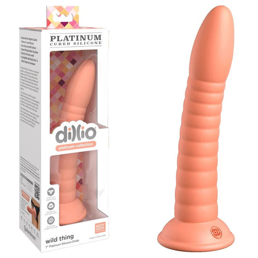 Dillio Platinum Wild Thing - Peach - Peach 17.8 cm (7'') Dong - Pleasure Den