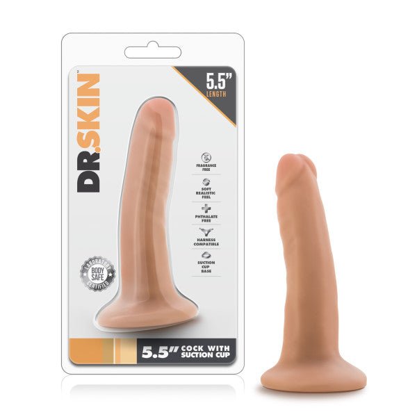 Dr. Skin 5.5'' Cock with Suction Cup - 14 cm (5.5'') Dong - Pleasure Den