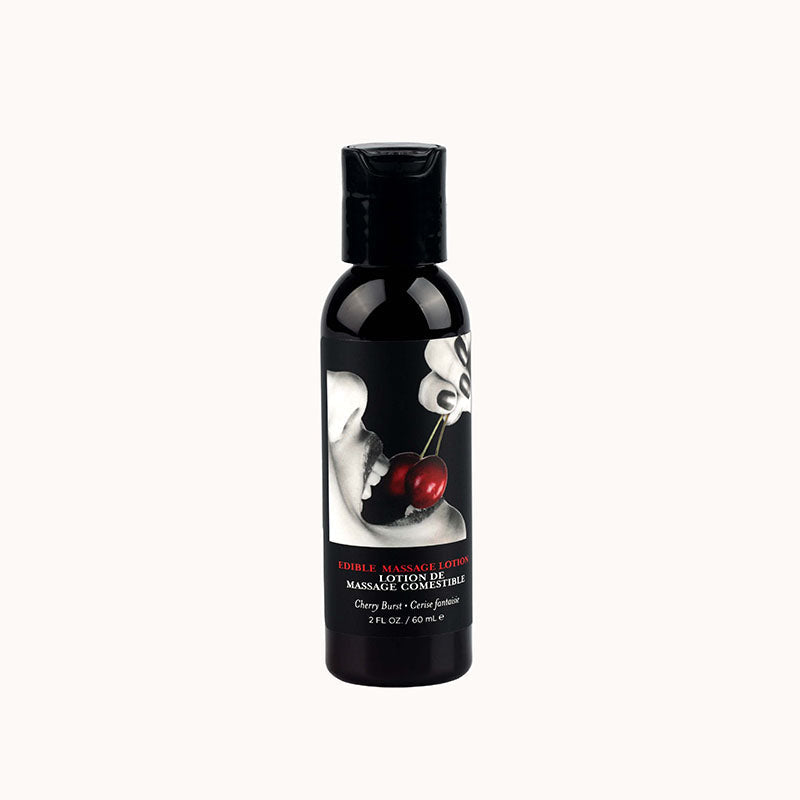 Edible Massage Lotion - Cherry - Cherry Flavoured Massage Lotion - 60 ml - Pleasure Den