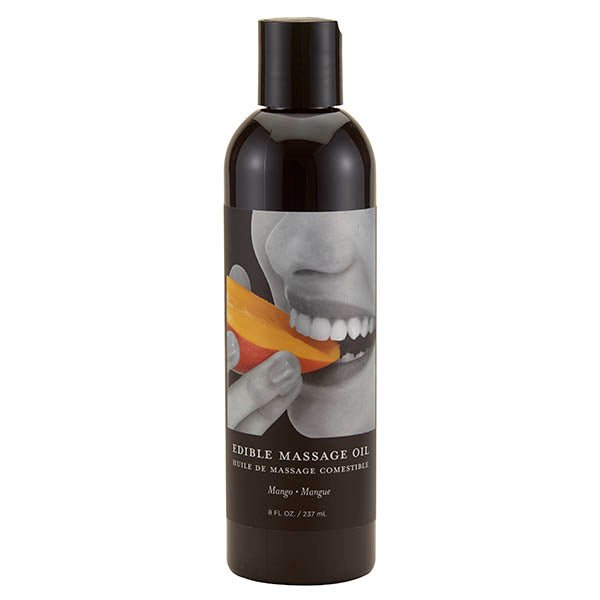 Edible Massage Oil - Mango Flavoured - 237 ml Bottle - Pleasure Den