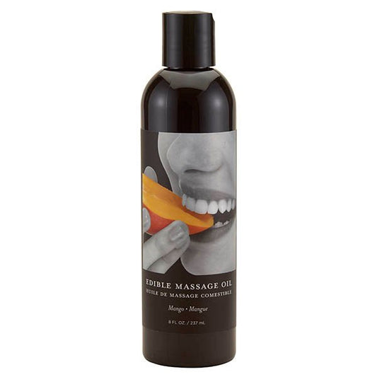 Edible Massage Oil - Mango Flavoured - 237 ml Bottle - Pleasure Den