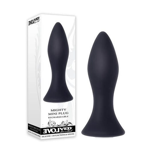 Evolved Mighty Mini Plug - 8.9 cm (3.5'') USB Rechargeable Butt Plug - Pleasure Den