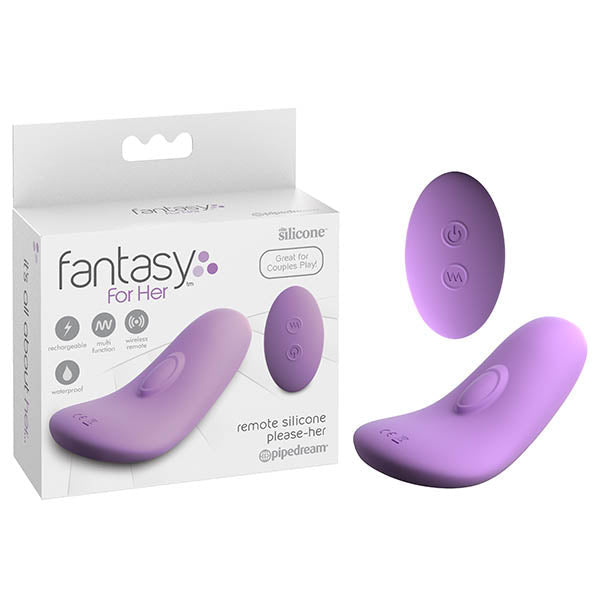 Fantasy For Her Remote Silicone Please-Her - USB Rechargeable Stimulator with Wireless Remote - Pleasure Den
